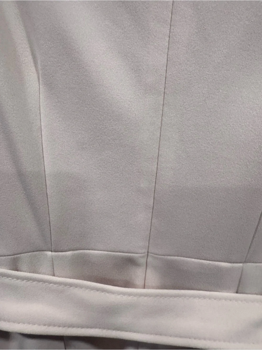 Calvin Klein Size 6 Ivory Cream Wide Leg Belted Jumpsuit Sleeveless V-Neck Basic - Picture 11 of 11